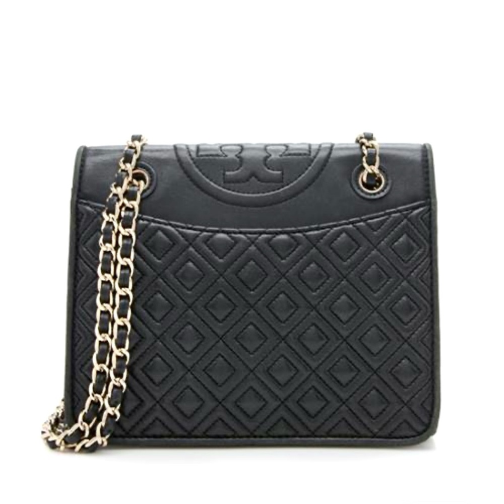 Tory Burch Leather Fleming Medium Shoulder Bag
